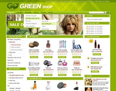 16 giao diện website đẹp, chuyên nghiệp cho shop bán mĩ phẩm
